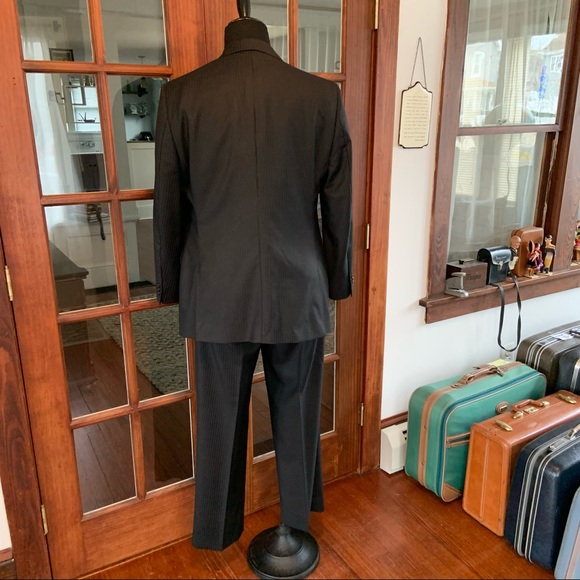 Dino Filarte Wool Pin Stripe Suit Jacket and Pants - Picture 5 of 13